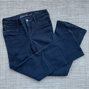 Eddie Bauer Women's Navy Flare Leg Jeans
